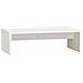 Supporto Per Monitor Bianco 50x27x15 Cm Legno Massello Di Pino - Foto miniatura 1