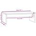 Supporto Per Monitor Bianco 50x27x15 Cm Legno Massello Di Pino - Foto miniatura 5