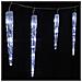 72 Led Icicle Fairy Lights Decorazione Natalizia All'aperto Bianco Freddo Timer - Foto miniatura 5