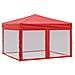 Tenda Per Feste Pieghevole Con Pareti Laterali Rosso 3x3 M - Foto miniatura 1