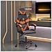 Sedia Da Gaming Nero E Arancione In Similpelle - Foto miniatura 1