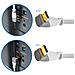 Cavo Hdmi 2.0 Arc 0,5m 50cm 4k 8k Full Hd Angolare Bianco Ad Angolo Ethernet - Foto miniatura 4