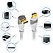 Cavo Hdmi 2.0 Arc 0,5m 50cm 4k 8k Full Hd Angolare Bianco Ad Angolo Ethernet - Foto miniatura 5