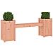Panchina con Fioriera 180x36x63 cm Legno Massello di Douglas - Foto miniatura 3