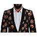 Blazer Martini Con Cappotto Stampato Arancione Nero - It50 - L - Foto miniatura 4