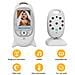 Baby Monitor 2,0 Pollici Lcd, 2.4ghz, Sorveglianza Video, Fhss, Visione Notturna, Controllo Della Temperatura, Max 300m, Vb601 - Foto miniatura 3