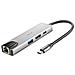 -HUB-0140 hub di interfaccia USB 2.0 Type-C 5000 Mbit /s Alluminio, Nero - Foto miniatura 3