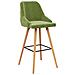 Lusso Casadino -  Sgabelli Da Bar 2 Pz Verde Chiaro In Velluto - Foto miniatura 1