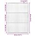 Griglia BBQ  con manici rettangolare 60x40 cm in acciaio inossidabile 304 - Foto miniatura 6