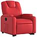 Poltrona Alzapersona Reclinabile Elettrica Rossa in Similpelle - Foto miniatura 4