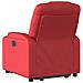 Poltrona Alzapersona Reclinabile Elettrica Rossa in Similpelle - Foto miniatura 5