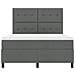 Letto Box Spring con Materasso Grigio Scuro 160x200 cm Tessuto - Foto miniatura 8