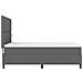 Letto Box Spring con Materasso Grigio Scuro 160x200 cm Tessuto - Foto miniatura 9
