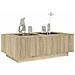 Tavolino da Salotto con LED Infinity Rovere Sonoma 116x69x40 cm - Foto miniatura 5
