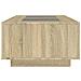 Tavolino da Salotto con LED Infinity Rovere Sonoma 116x69x40 cm - Foto miniatura 7