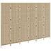 Partitione 6 Pannelli Pieghevole Beige 294x180 cm in Polirattan - Foto miniatura 4