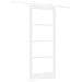 Porta Scorrevole con Set Hardware 'ORKDAL'Legno Massello Bianca e Vetro - Foto miniatura 6