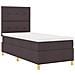Letto a molle con materasso Marrone scuro 80 x 200 cm Tessuto - Foto miniatura 6