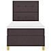 Letto a molle con materasso Marrone scuro 80 x 200 cm Tessuto - Foto miniatura 8