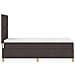 Letto a molle con materasso Marrone scuro 80 x 200 cm Tessuto - Foto miniatura 9