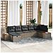 Set Divano da Giardino 7 pcs Grigio 55 x 62 x 69 cm Poly Rattan - Foto miniatura 2