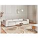 Divano Modulare 3 Posti Ardal Bouclé Bianco Sporco - Foto miniatura 1