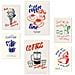 Set Di 6 Stampe Illustrazioni Di Cibo E Cibo In Stile Pop Art Dai Toni Pastello. Illustrazioni Di Design Per Gli Spazi Domestici. A3 & A4 Senza Cornice - Foto miniatura 1