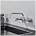Rubinetto per lavabo da bagno, Blackswan, tipo M314, modello lungo cromato, misura 32 cm - Foto miniatura 4
