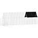 Gabbia per polli 2 pcs Argento 600 x 100 x 210 cm - Foto miniatura 6
