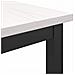tavolo Bianco 100 x 50 x 77 cm Legno ingegnerizzato e acciaio - Foto miniatura 8