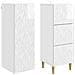 Set di armadi 2 pcs Bianco Lucido 33 x 34,5 x 90 cm - Foto miniatura 3