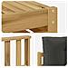Set divani 6 pcs Bianco e Antracite Legno di Acacia Massello - Foto miniatura 5
