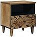 Mobiletto da Letto con cassetto 2 pcs Marrone 40 x 33 x 46 cm - Foto miniatura 2