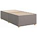 Letto box spring con materasso Tortora 90 x 200 cm Tessuto - Foto miniatura 6