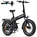 EP-2 3.0 Boost Bici Elettrica Pieghevole 20'' Fat Tire 250W, Sensore di Coppia, Freni Idraulici, Autonomia 120km, Batteria 48V 13.5Ah, Nero - Foto miniatura 1