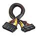 PSU extension cable, 0,3m - Foto miniatura 1