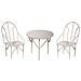 Tavolino E Sedie 3 Pezzi, Bianco, 2 Sedie E 1 Tavolo - Foto miniatura 1