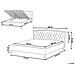 Letto Matrimoniale Con Contenitore In Pelle Sintetica Bianca 160x200cm Metz - Foto miniatura 20