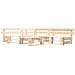 Set Divani Da Giardino Pallet 4pz Con Cuscini Grigi Legno Fsc - Foto miniatura 3