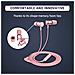 Fusion Auricolari Con Microfono + Audio Di Alta Qualità + Cuffie Di Lunga Durata Con Memory Foam + Garanzia 5 Anni - Jack 3.5 Mm Per Ios Android Pc Console + Rosa - Foto miniatura 4