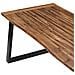 Tavolo Da Pranzo In Legno Massello Di Acacia 180x90 Cm - Foto miniatura 4