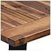 Tavolo Da Pranzo In Legno Massello Di Acacia 180x90 Cm - Foto miniatura 5