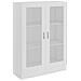 Armadietto con Vetrina Bianco 82,5x30,5x115cm Legno Multistrato - Foto miniatura 2