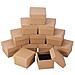 24 Pc Kraft Piazza Cartone Marrone Anello Gioielli Scatole Di Carta Al Minuto Della Scatola Regalo Per Gli Anniversari Matrimoni O Compleanni 5x5x4cm - Foto miniatura 1