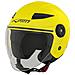 City Casco Jet Moto Ece 22-05 Certificato Scooter Doppia Visiera Fluo S - Foto miniatura 6
