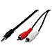Cavo audio stereo 1 spina jack 3,5 maschio 2 spine rca maschio 1,5 mt - Foto miniatura 2