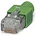 FL PLUG RJ45 GN / 2 RJ-45 Verde cavo di collegamento - Foto miniatura 1