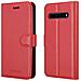 Custodia Compatibile Con Lg V60 Thinq In Rosso Carminio - Coperchio Protettiva Con Chiusura Magnetica, Funzione Stand E Tasca Per Le Carte - Foto miniatura 7