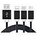 Cavo di Ricarica 2A 3in1 Micro USB / Lightning / USB-C 1.2m Nylon - Nero - Foto miniatura 1