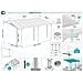 Tettoia Per Terrazza, Auto Addossata Kleo 500l300 Alluminio Bianco - Foto miniatura 11